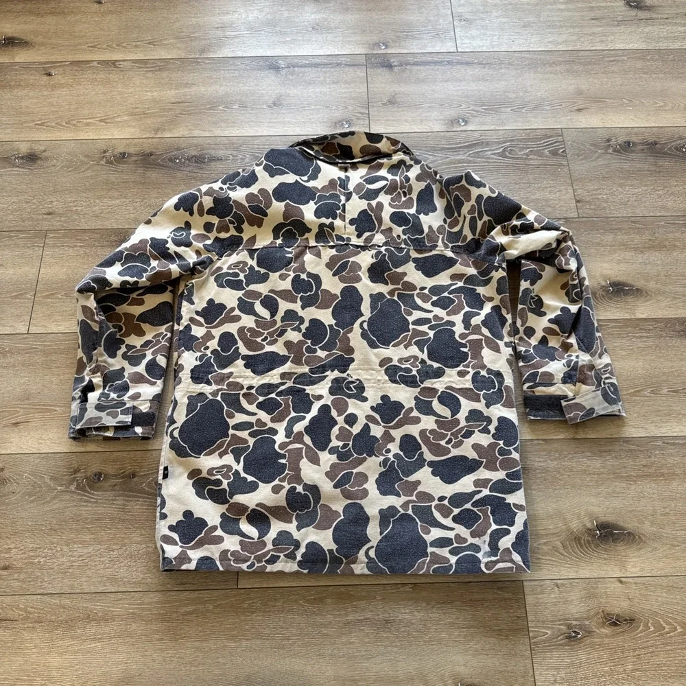 Vintage 10x Chore Coat‎ Mens L Duck Camo Hunting Barn Jacket 90s Gore-Tex